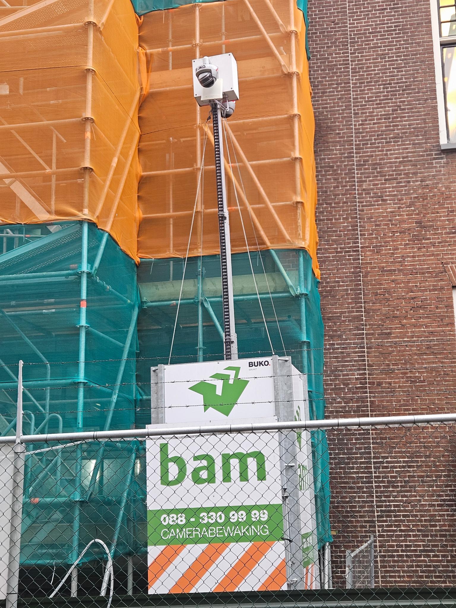 BUKO WAAKT portable security camera mast installation – context